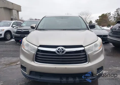 2014 Toyota Highlander Le from USA, damaged, VIN 5TDZARFH9ES005269